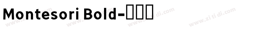 Montesori Bold字体转换